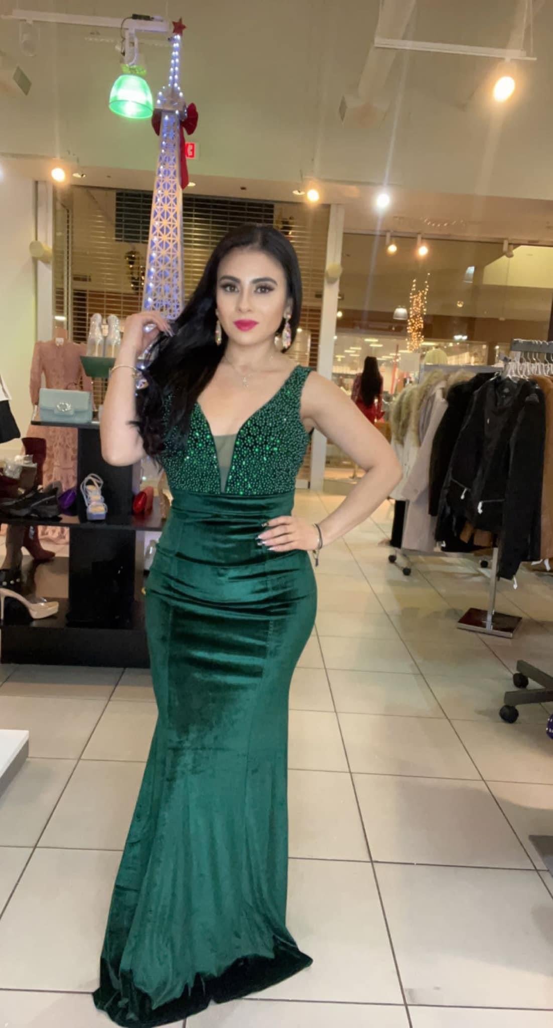 Vestido Verde Terciopelo