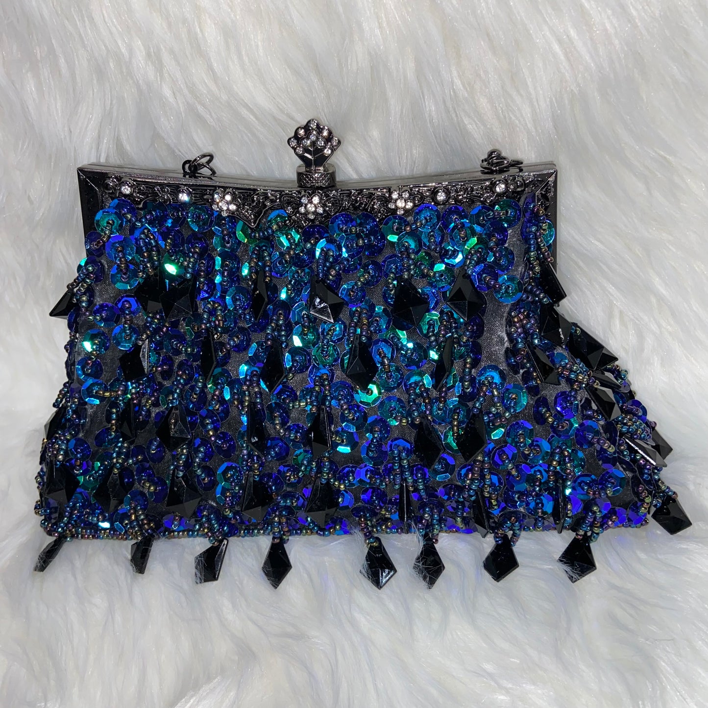 Cartera Azul Verde Crystal