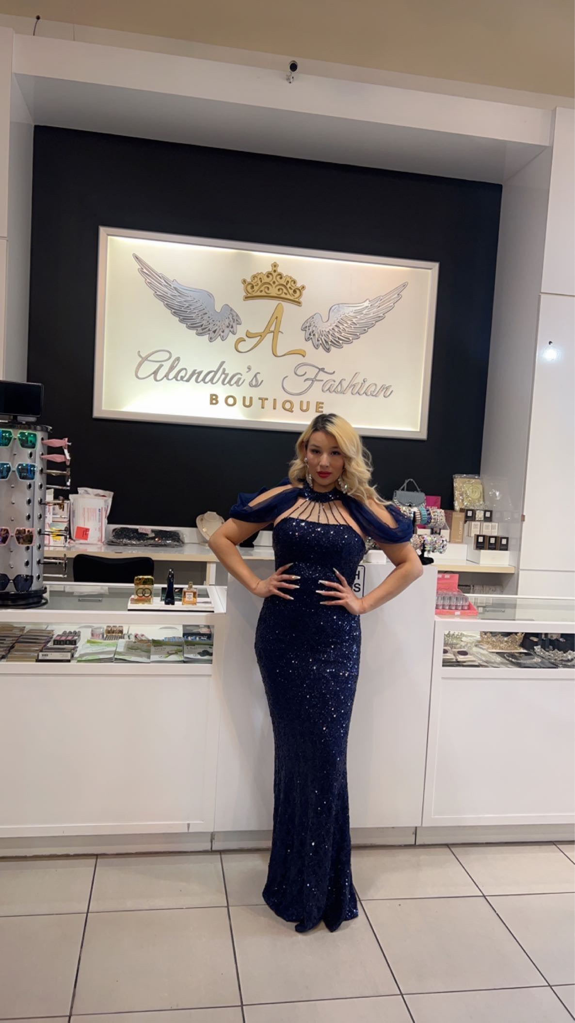 Vestido Azul Marino