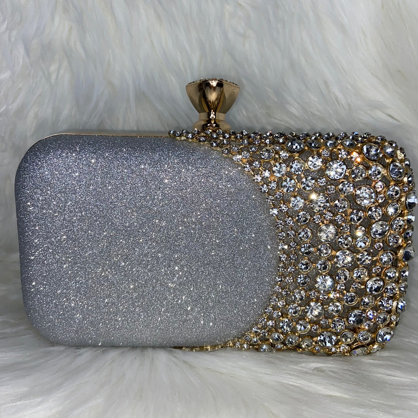 Cartera Plateada y Dorada