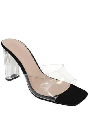 Zapatos Negros con Claro