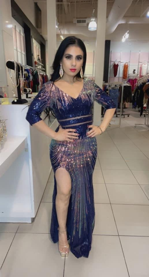 Vestido con Media Manga