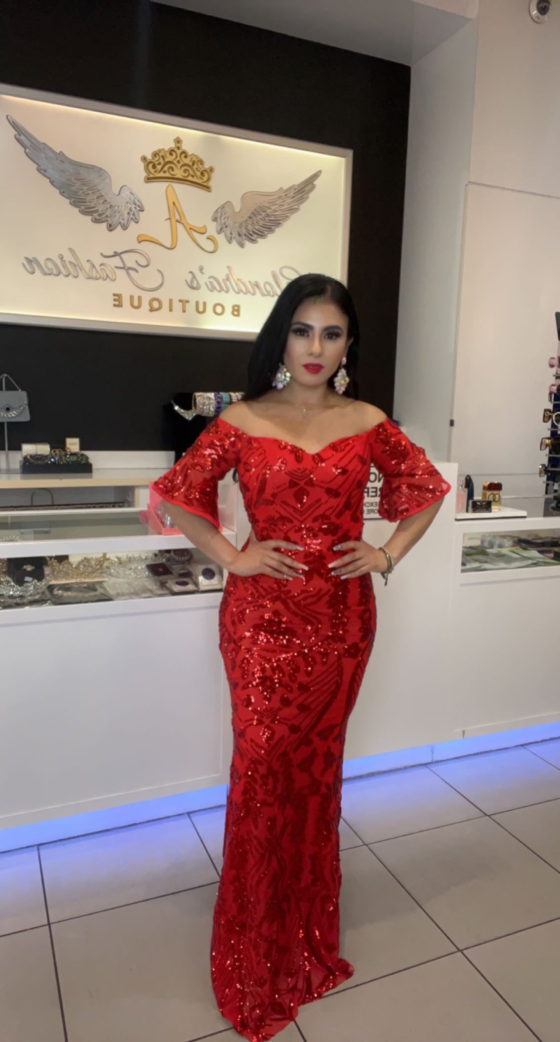 Vestido con Mangas Grandes