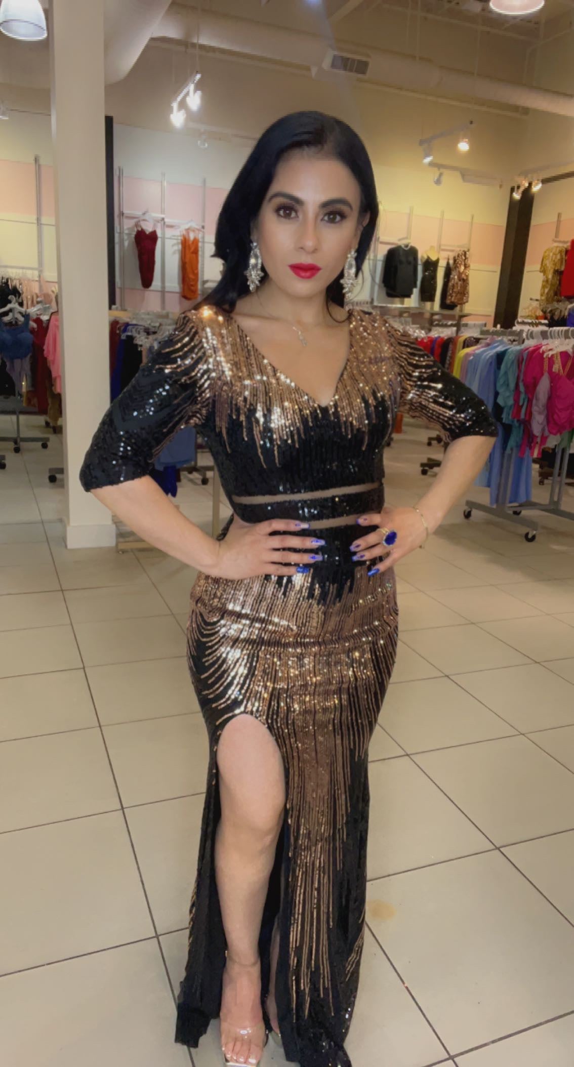 Vestido con Media Manga