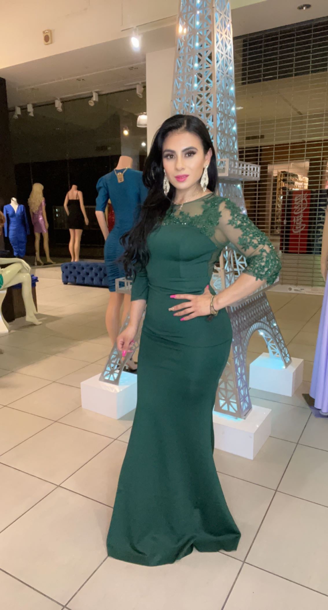 Vestido de Manga de Velo