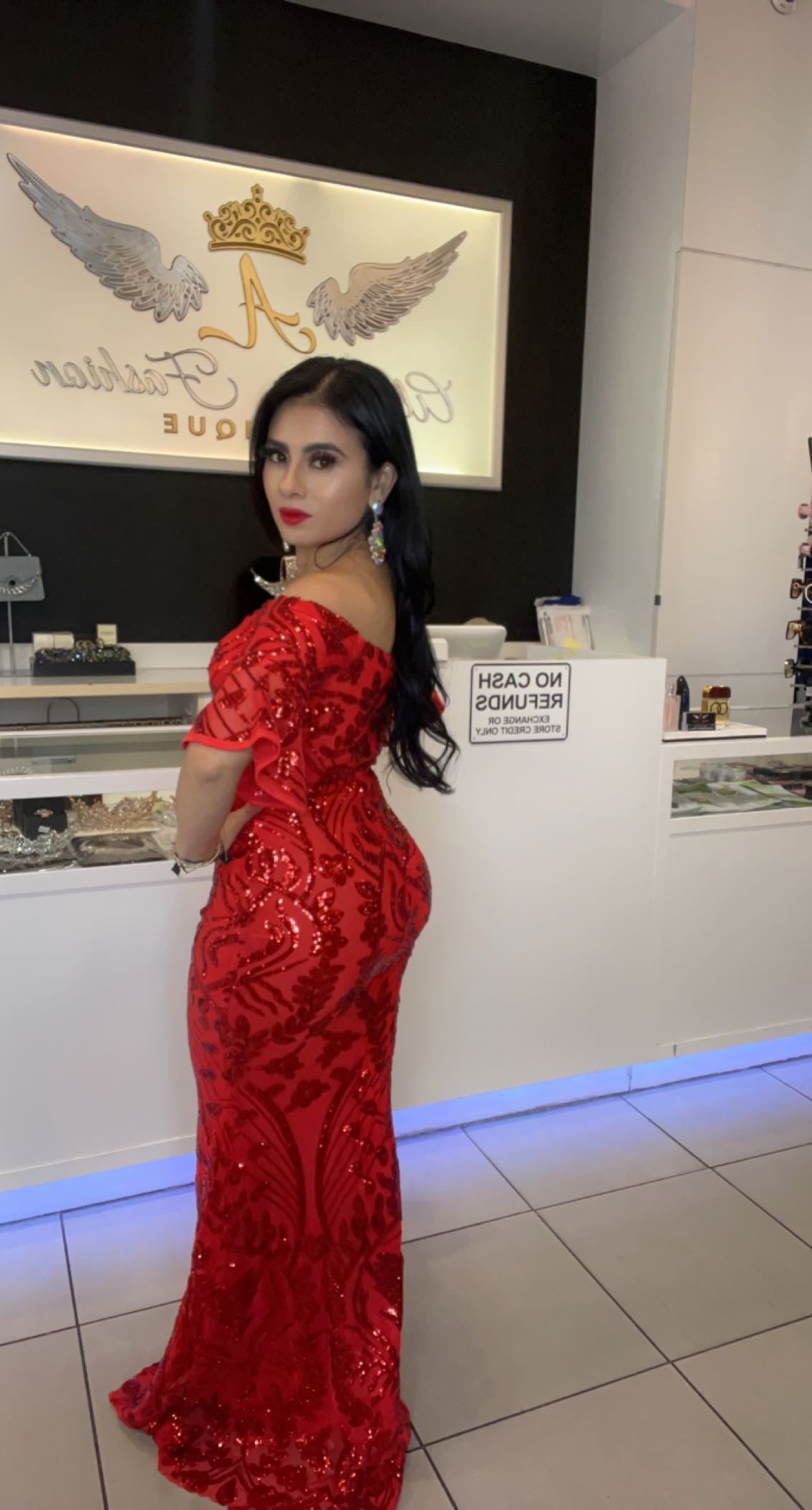 Vestido con Mangas Grandes