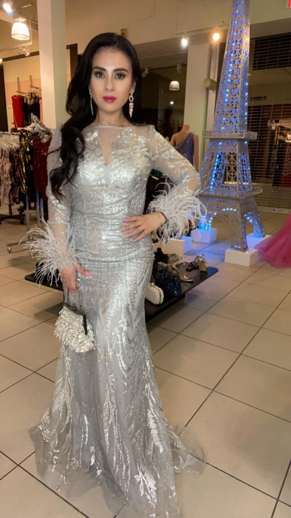 Vestido Plateado
