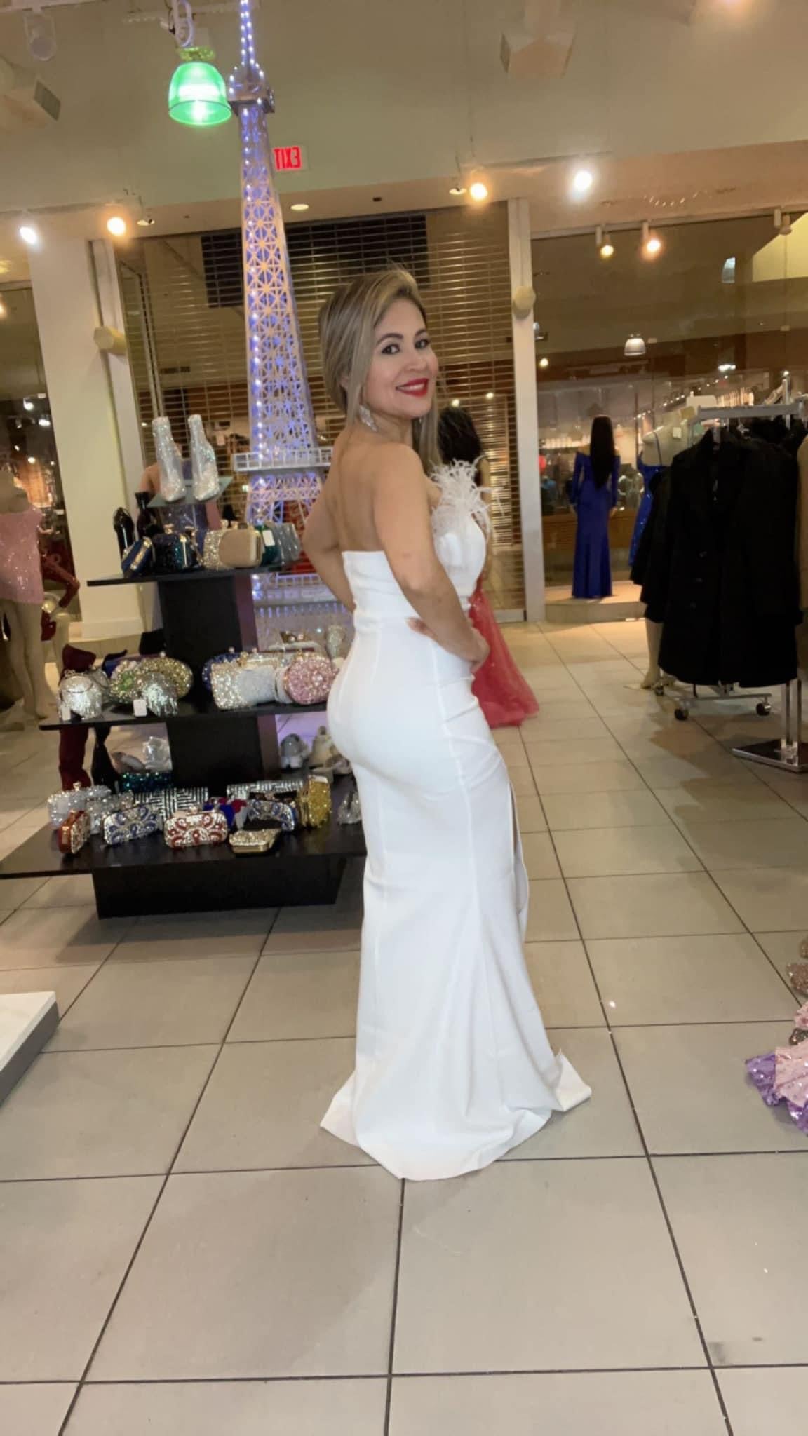 Vestido de Plumas Arriba