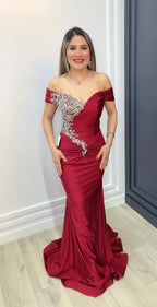 Ruby Royale Elegance Gown