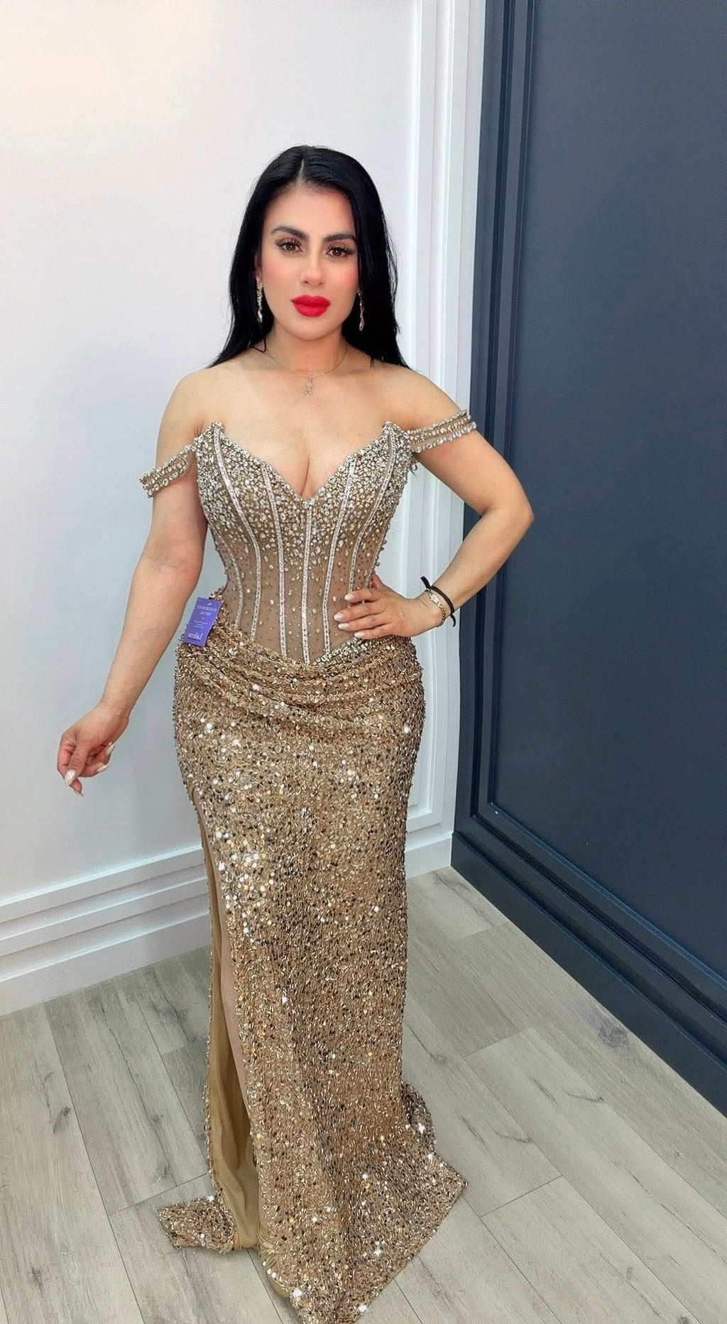 Celestial Sparkle Corset Gown