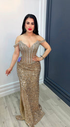 Celestial Sparkle Corset Gown