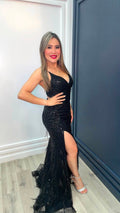 Midnight Elegance Sequin Gown