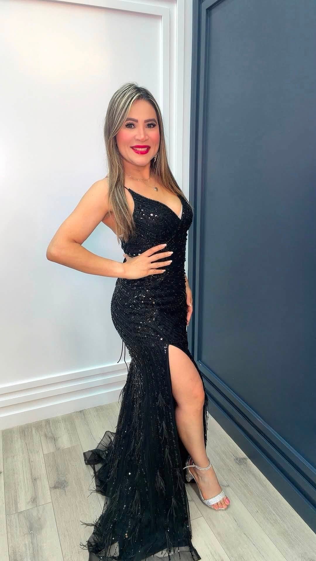 Midnight Elegance Sequin Gown