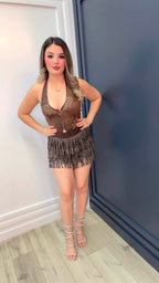 Midnight Fringe Skirt