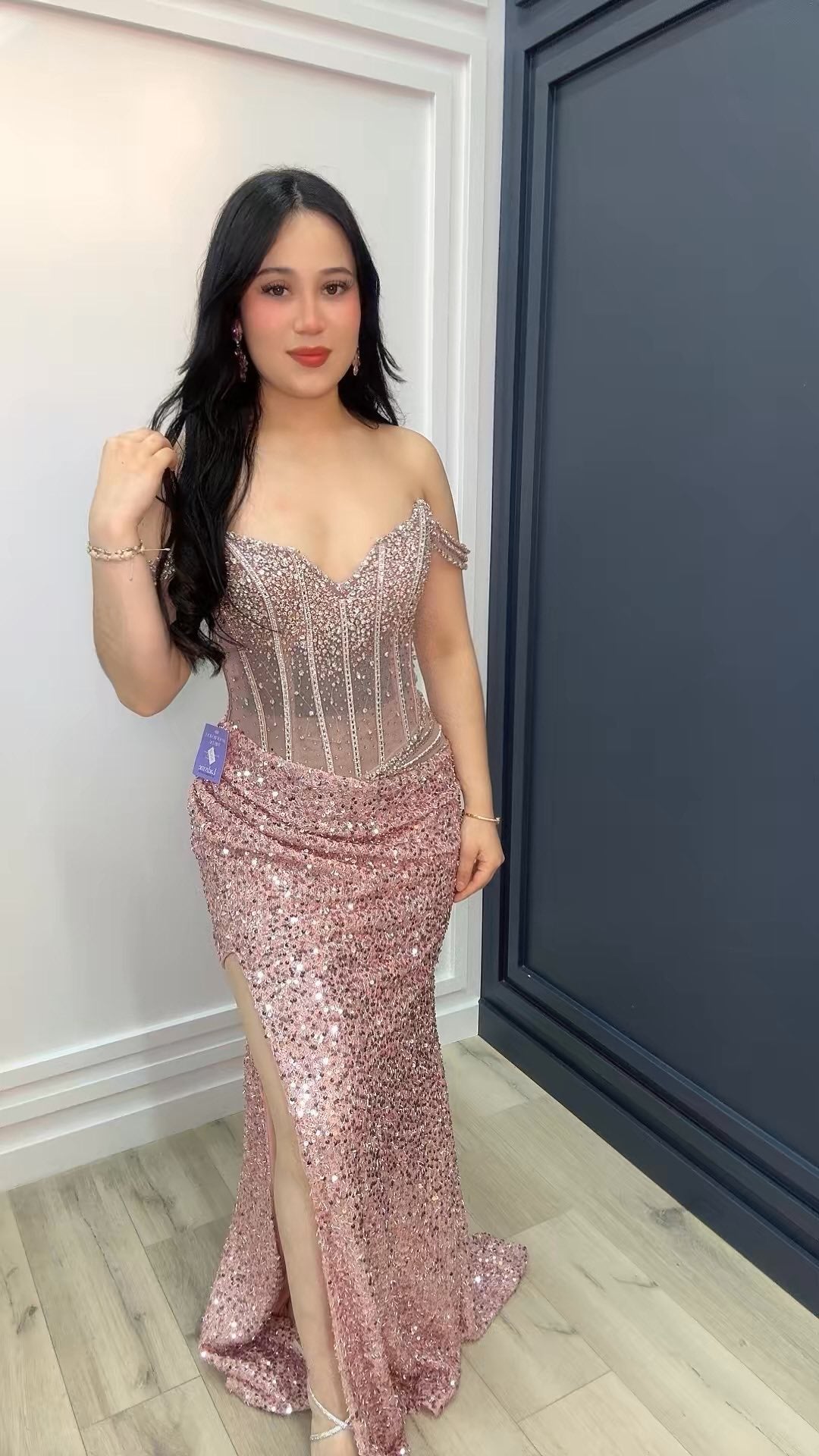 Celestial Sparkle Corset Gown