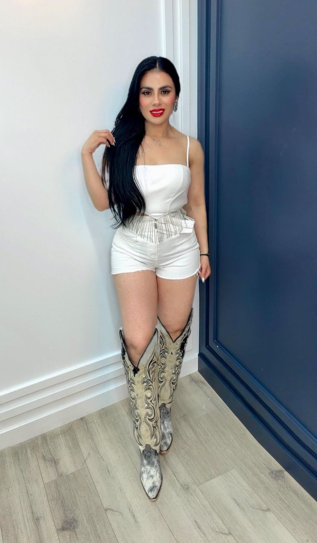 Ivory Western Luxe Boots