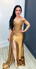 Golden Goddess Couture Gown