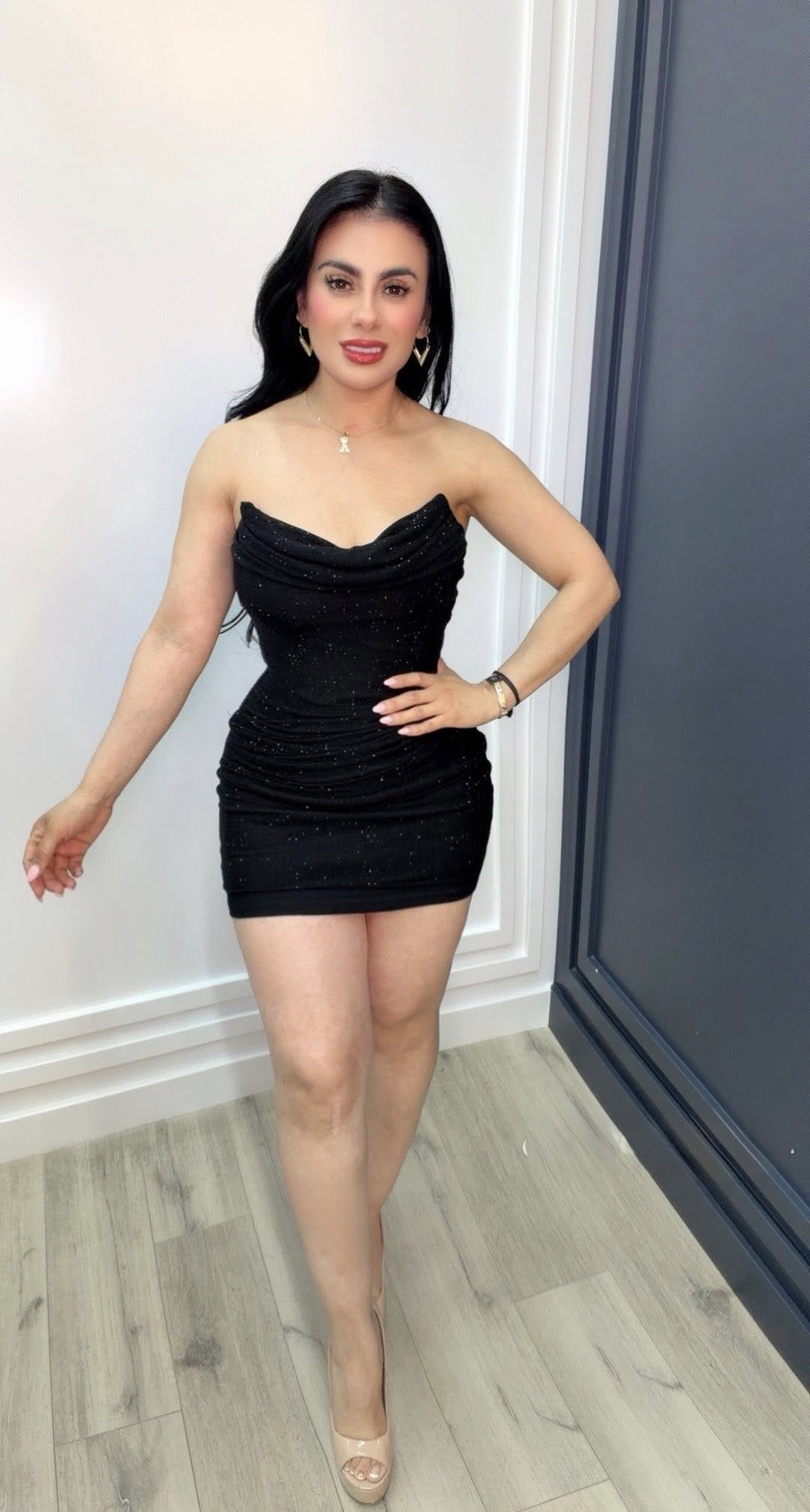 Midnight Sparkle Mini Dress