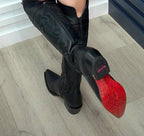 Midnight Western Knee-High Boots