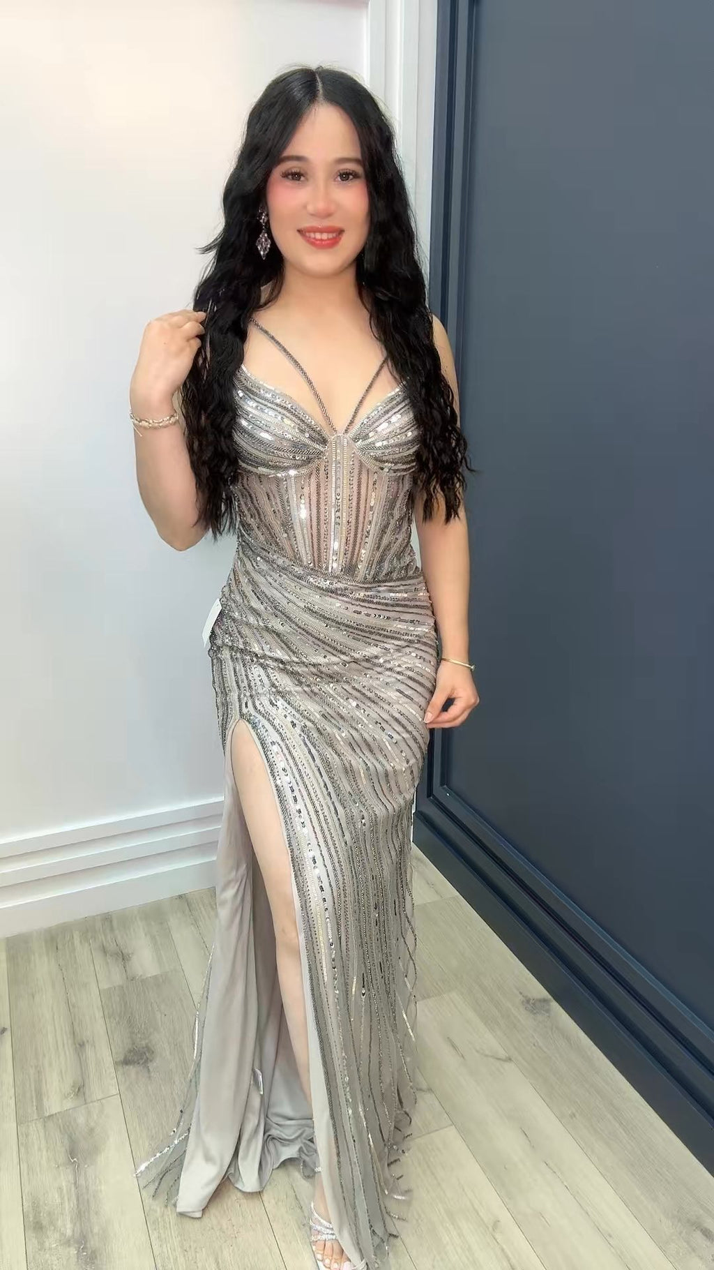Silver Stardust Gown