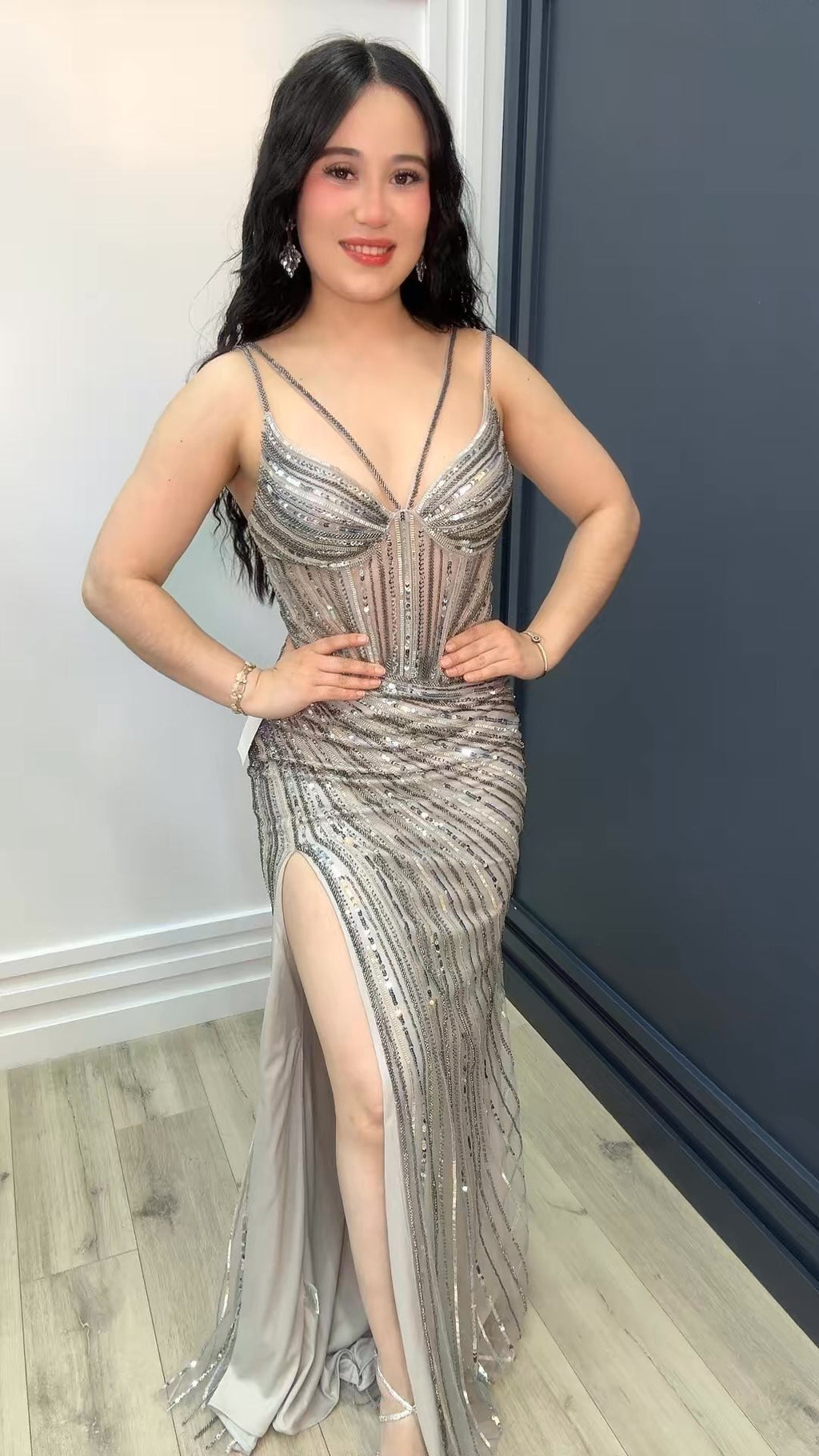 Silver Stardust Gown