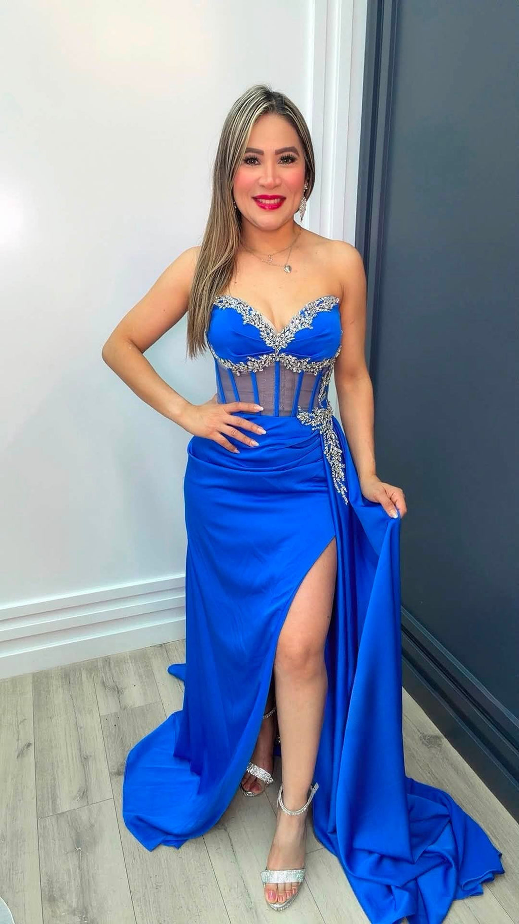 Royal Sapphire Couture Gown