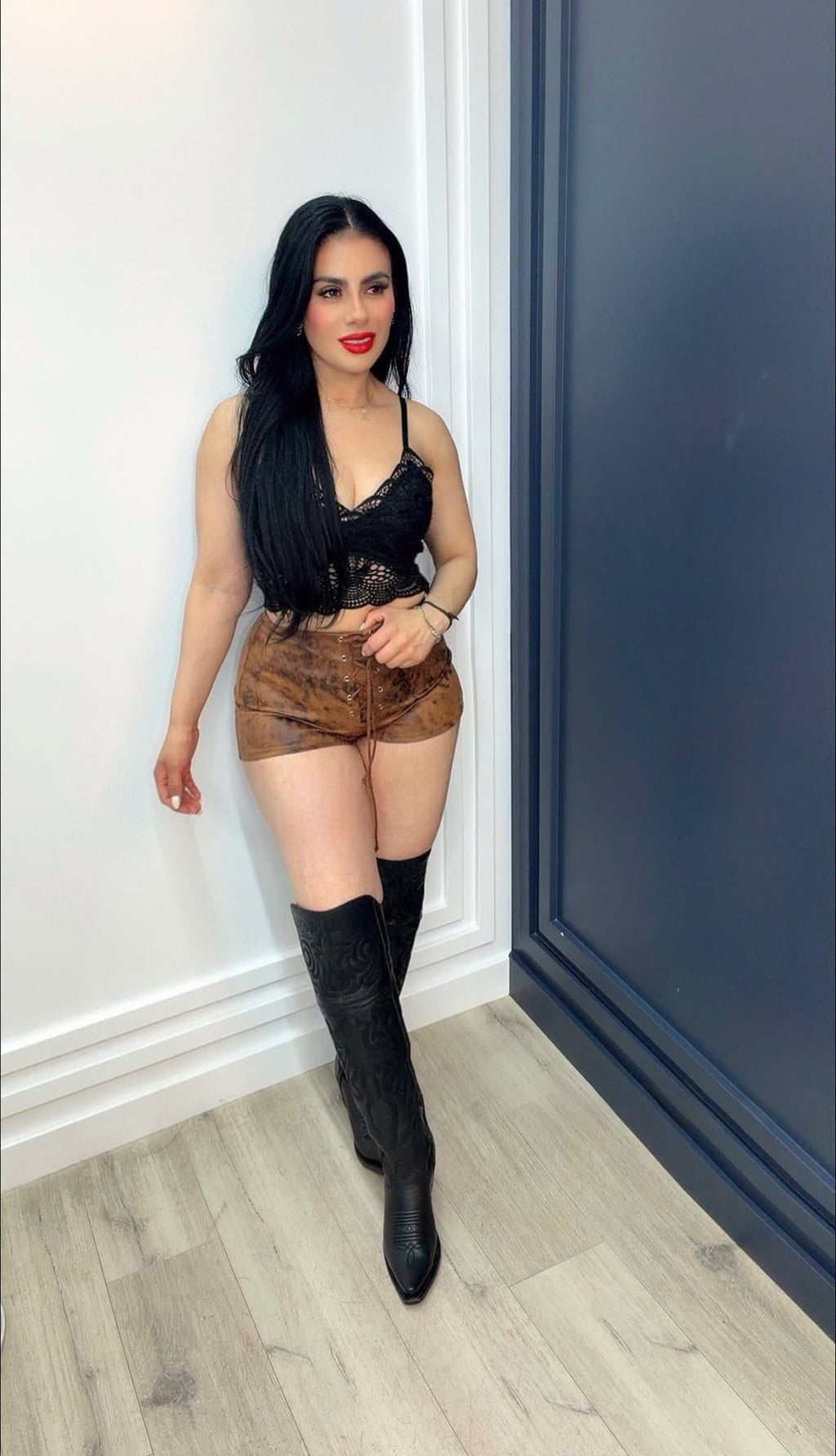 Midnight Western Knee-High Boots
