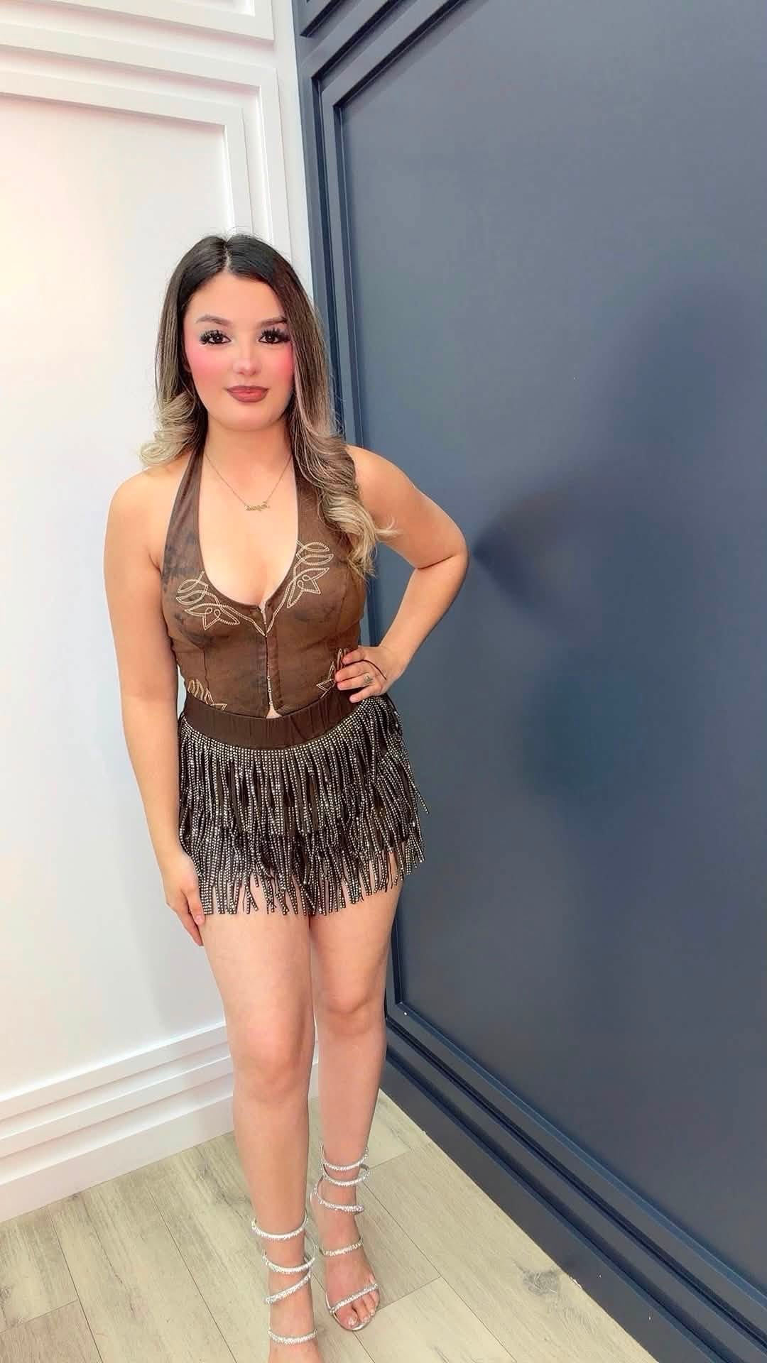 Midnight Fringe Skirt