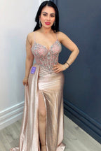 Rose Champagne Goddess Gown