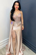 Rose Champagne Goddess Gown
