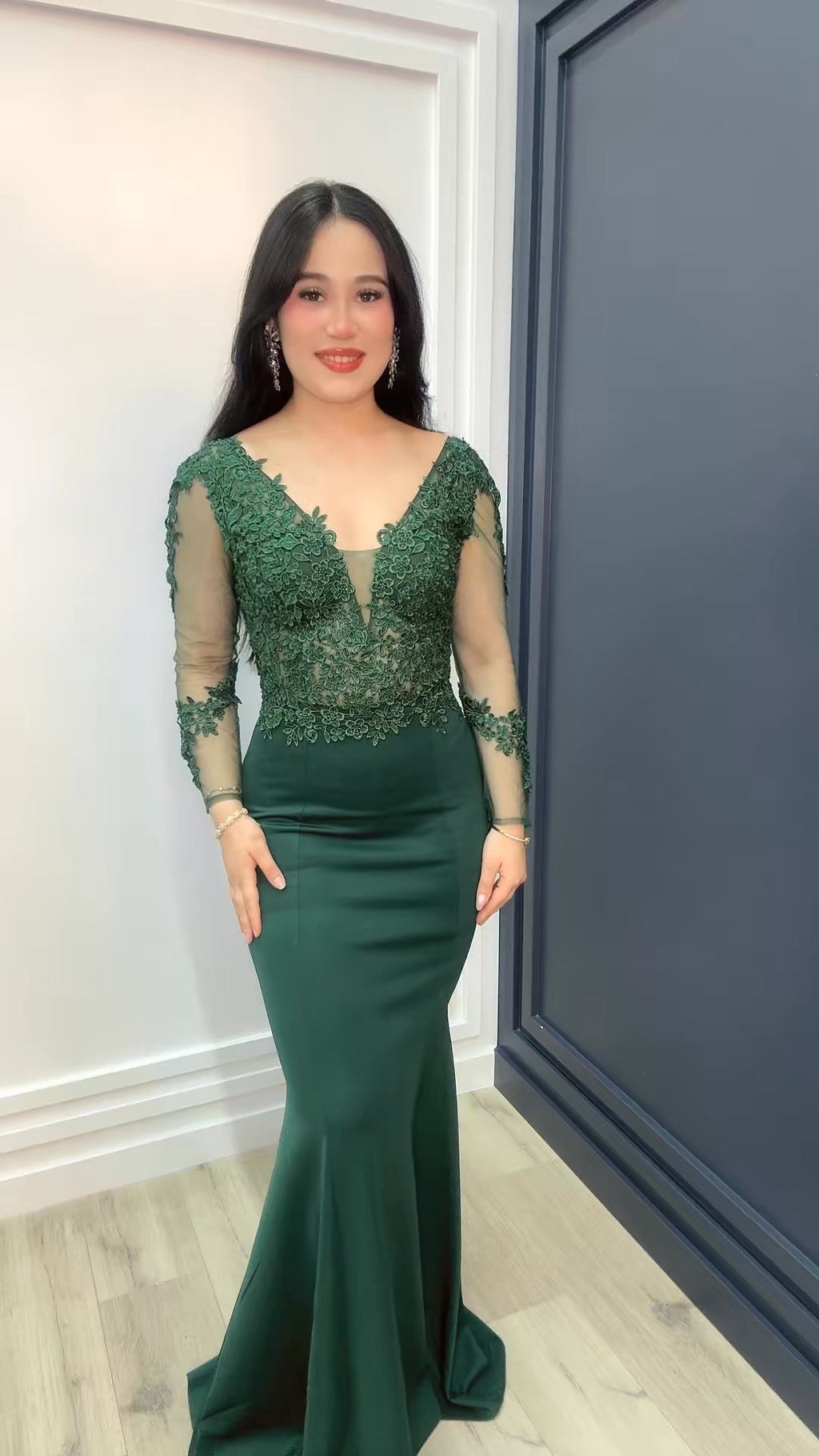 Emerald Grace Mermaid Gown
