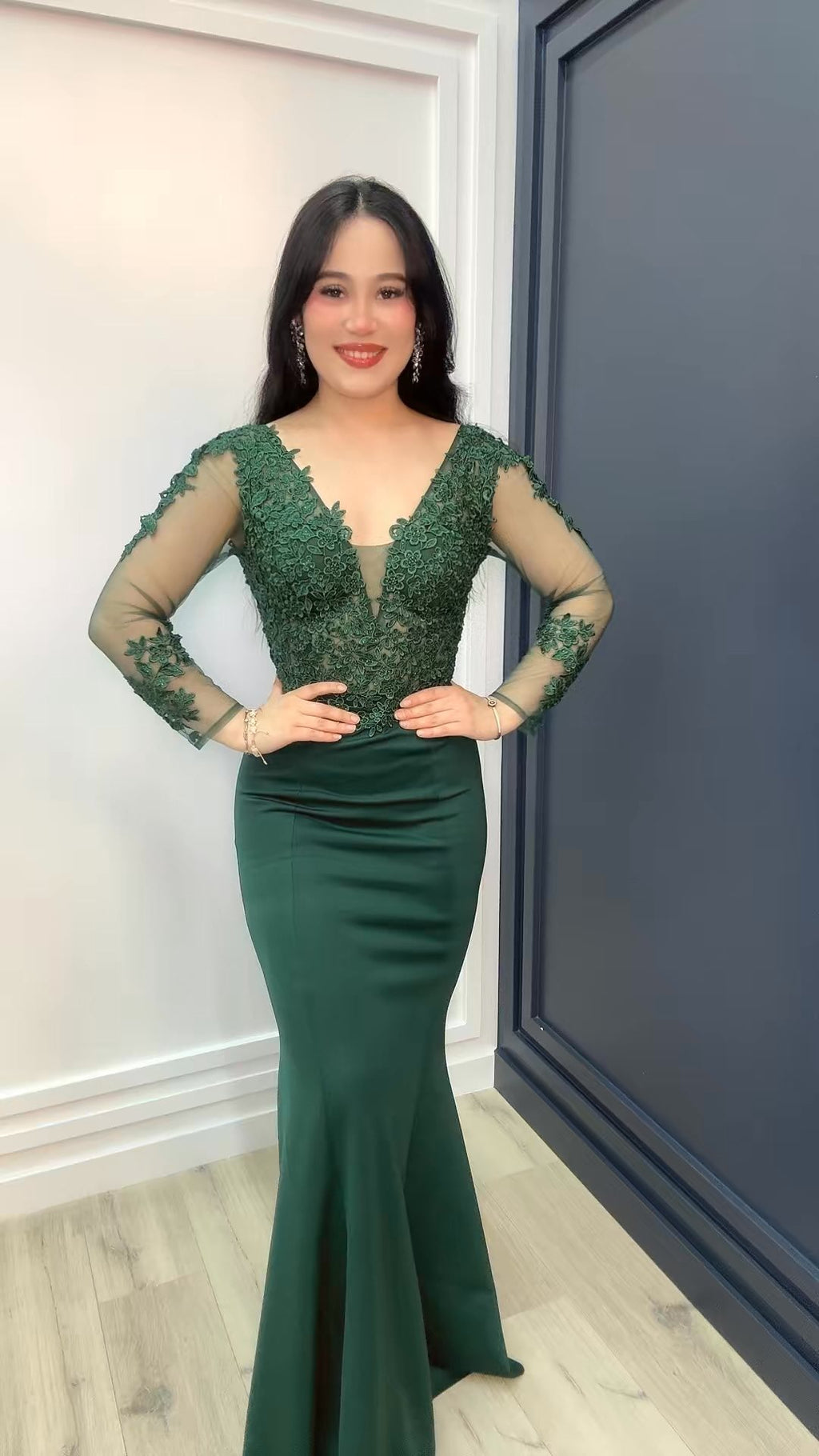 Emerald Grace Mermaid Gown