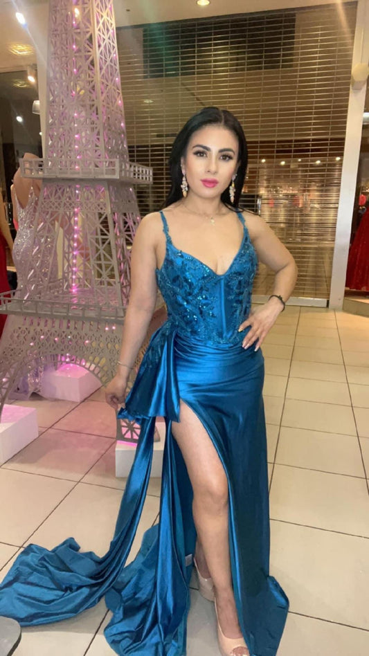 VESTIDO TELA SATIN